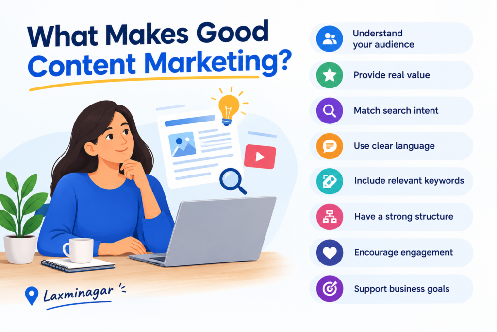 content marketing essentials in laxminagar